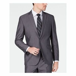 NEW Unlisted Kenneth Cole Black Men's Gray Pinstripe suit